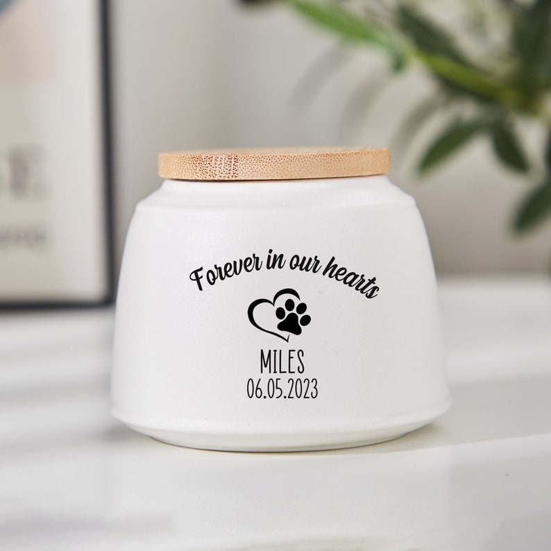 Custom Pet Urn for Dog, Pet urn for dogs ashes, Urn for dogs, urn for cats,,Personalized Pet Cremation,Pet Paw Urn Cat with Name and Date