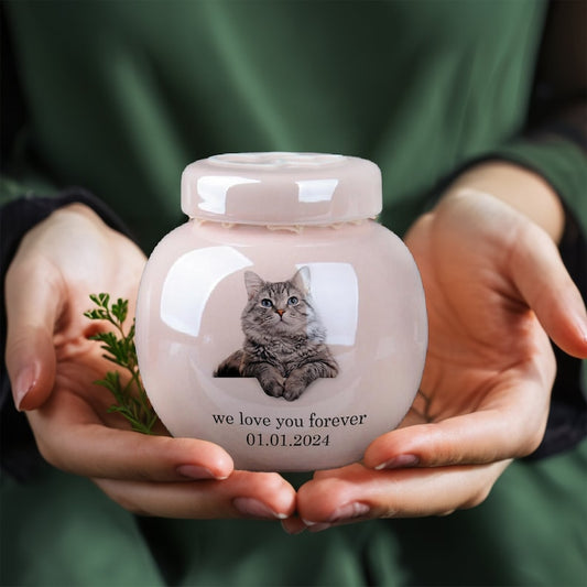 Personalized Pet Urn: A handcrafted memorial for a beloved pet | Custom engraving available-Pet Loss Gifts-Unique Pottery Urn-Gifts for Pets
