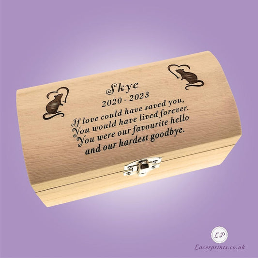 Pet Rat Ashes Urn Memorial Memory Keepsake Remembrance Bereavement Burial Box